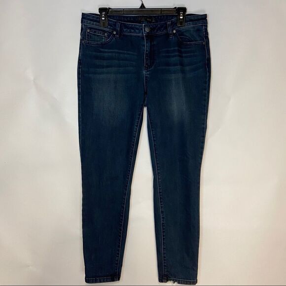 PrAna skinny jeans size 12/31 dark wash - Picture 1 of 4